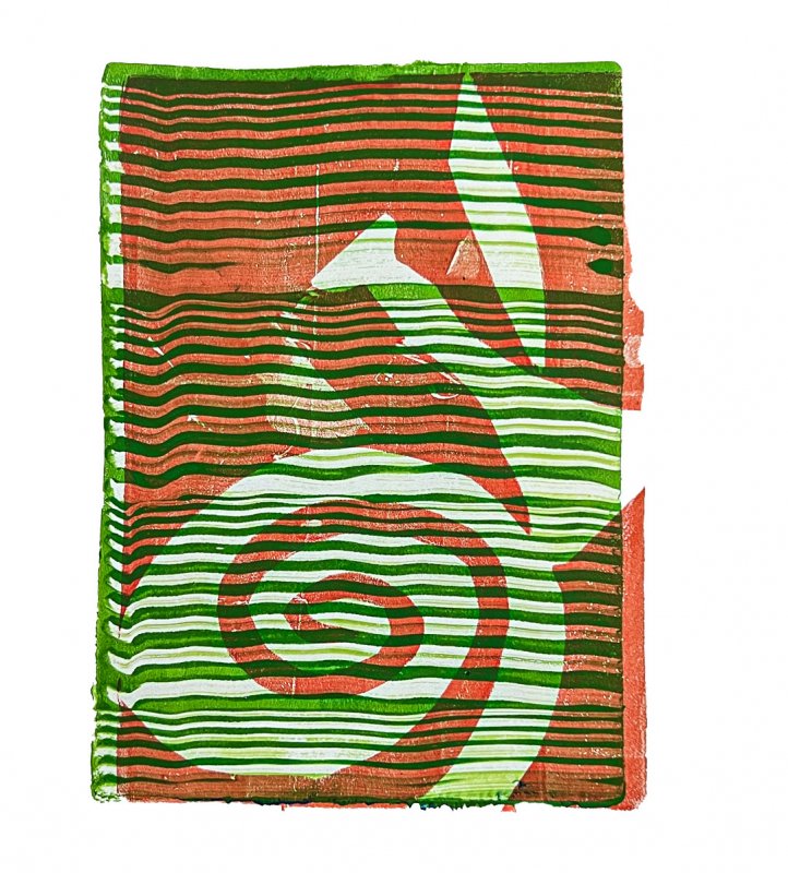 08 Mark Zamiara, layered print with stencil