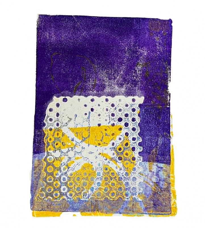 10 Amy Jasperson, layered print with stencil