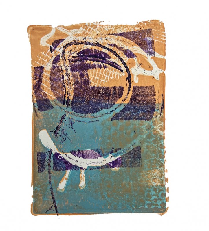 20 Amy Jasperson, layered print with stencils