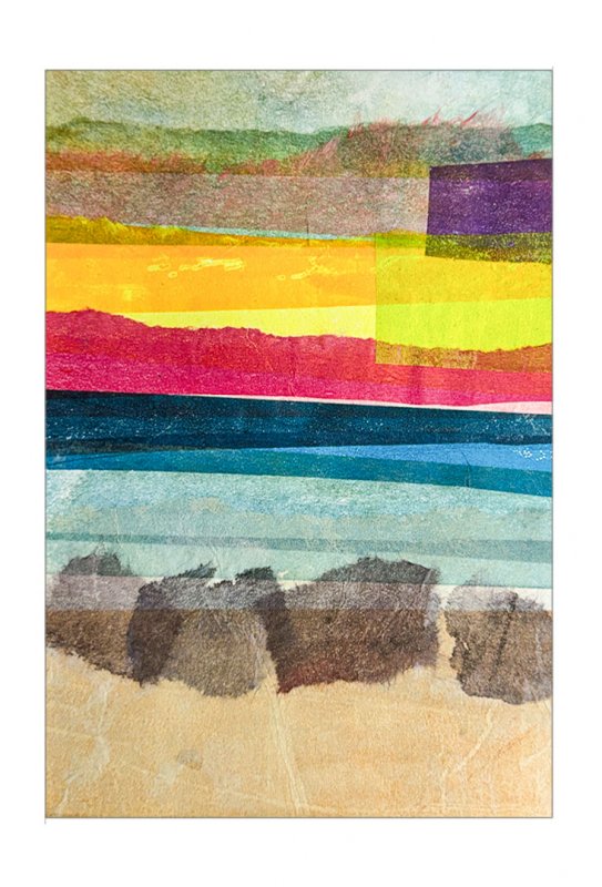 06 May, painted tissue landscape 