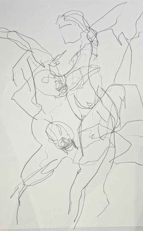 14 March, improvisational drawing, snail drawing